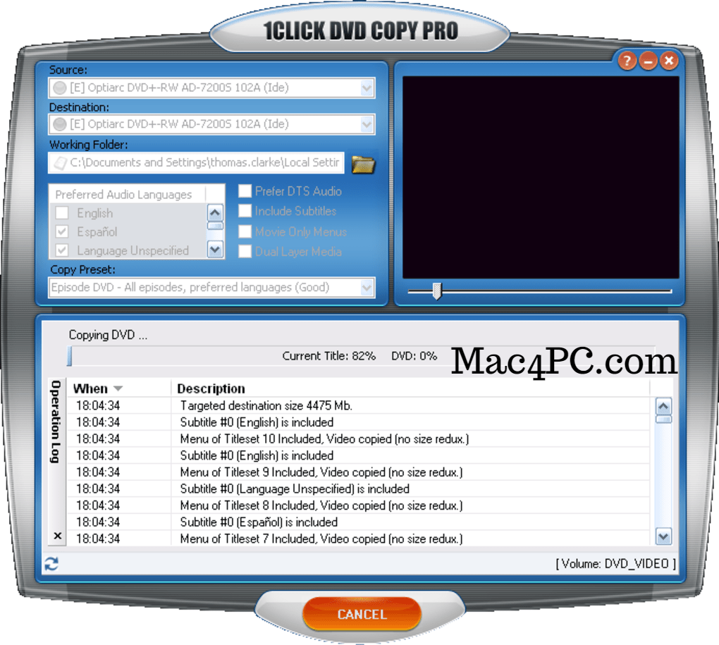 1CLICK DVD Copy Pro 6.2.2.3 Cracked For Mac With Serial Key 2022 Free