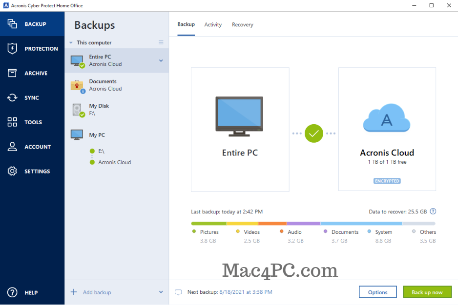 Acronis True Image 25.11.3 Cracked For macOS Full Keygen Download 2022 Free