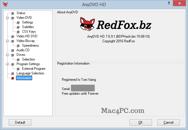 AnyDVD HD 8.6.2.1 Cracked For Mac With License Key Full Free Download