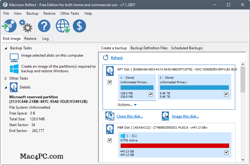 Macrium Reflect Workstation 8.1.7762 + Server download the new version for mac